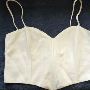 Chic Cream Bustier Top